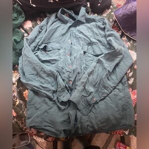 Vintage 100% Silk Men’s Button Up